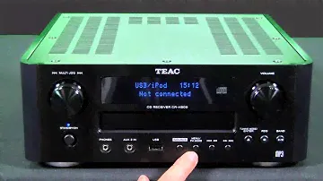 TEAC CR-H500 CD-Receiver mit MP3-Aufnahme (iPod USB-Eingang, FM Tuner, Timer)