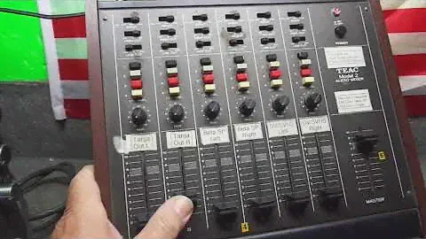 DEMO OF VINTAGE TEAC MODEL 2 AUDIO MIXER FOR SALE