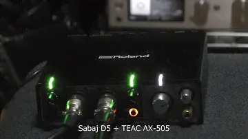 SONY HAP-S1 ( ～ 2:34 ) vs. Sabaj D5 + TEAC AX-505 ( 2:35 ～ )