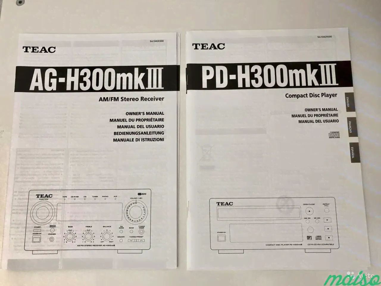 Teac AG-H300mk3 ресивер + Teac PD-H300mk3 CD плеер в Санкт-Петербурге-1