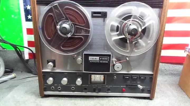 DEMO #2 OF A VINTAGE TEAC A-1250 AUTO REVERSE REEL TO REEL TAPE DECK FOR SALE
