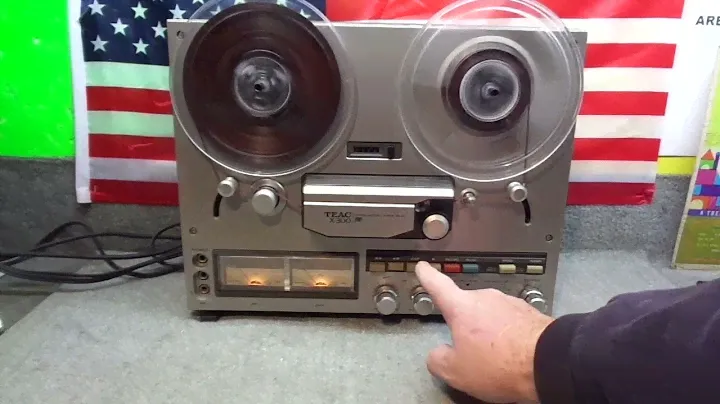 DEMO OF A VINTAGE TASCAM TEAC X-300 EE REEL TO REEL TAPE DECK FOR SALE
