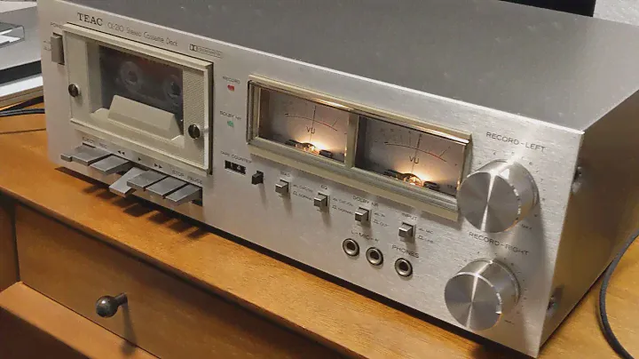 TEAC CX-210 Vintage Cassette Deck Demo