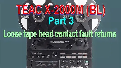 TEAC X 2000M Часть 3 Проблема с зацикливанием ленты появляется снова!