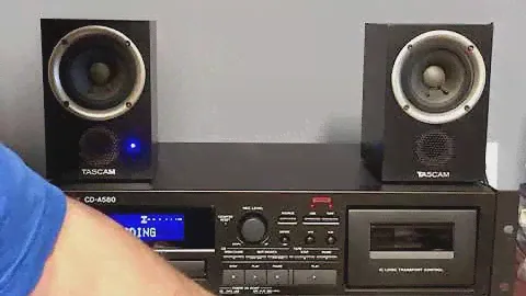Tascam CD-Cassette Deck A580 And Tascam Powered Monitor Speakers VL-M3