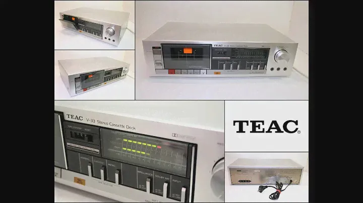 Vintage TEAC V-33 Stereo Cassette Deck Player (Made in Japan)