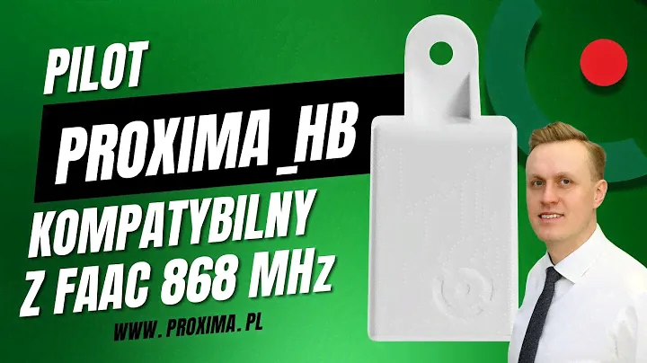 Pilot Proxima HB kompatybilny z systemem FAAC SLH 868MHz - programowanie pilota  #pilotydobram