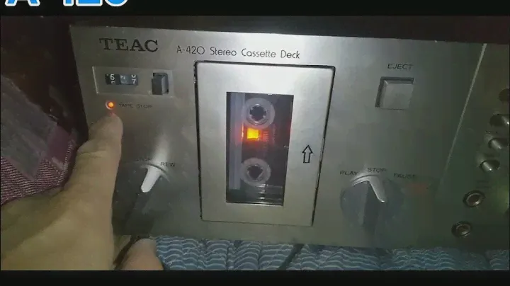 vintage TEAC A-420  stereo cassette deck 【Symptoms of not working at all】 (修理完了)
