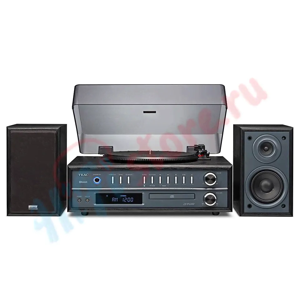 Радиола с выносными колонками и Bluetooth TEAC LP-P1000 (выставочный экземпляр) black