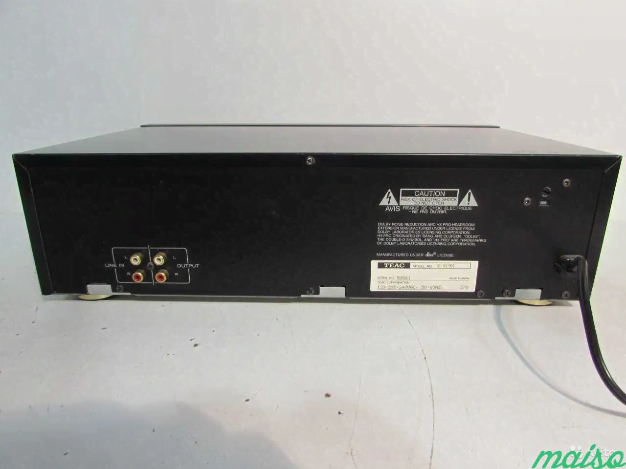 Teac R-919X Трехголовая кассетная дека Japan 1989г в Санкт-Петербурге-3