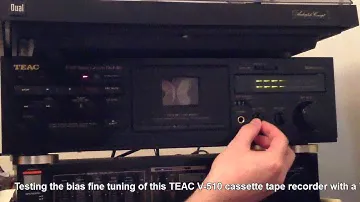 TEAC V-510 Cassette Tape Recorder - Bias Adjustment Test