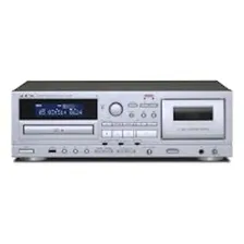TEAC AD-850 CD and Cassettes Tape Player Silver USB AD-850-SE