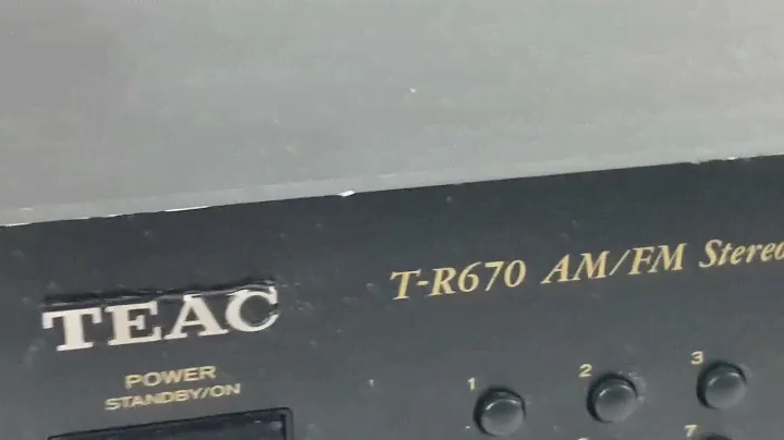 Teac T-R670 Dual Voltage Full Sized AM/FM Component Tuner - Black