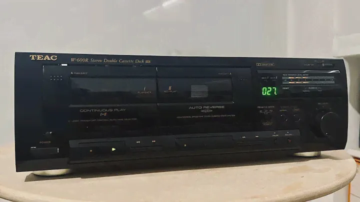 TEAC Stereo Double Cassette Deck W-600R - Play Time & What's inside?