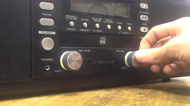 TEAC LP-R550USB - Knob Feel Review
