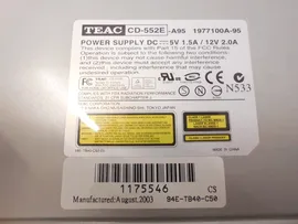 Легенда! Привод CD ROM TEAC CD-552E