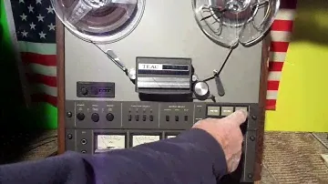 DEMO OF VINTAGE TEAC A-3440 REEL TO REEL 10-1/2" 4 CHANNEL TAPE DECK FOR SALE
