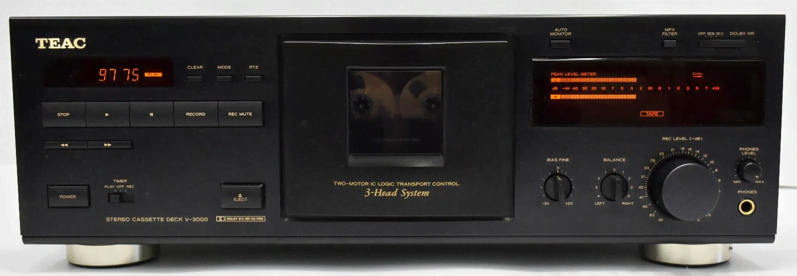 TEAC V-3000 High End 3-Head STEREO CASSETTE DECK-0