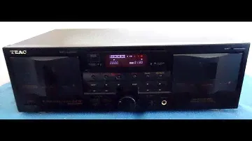 Teac W-750R Double Cassette deck, New Belts_______ sn-043173