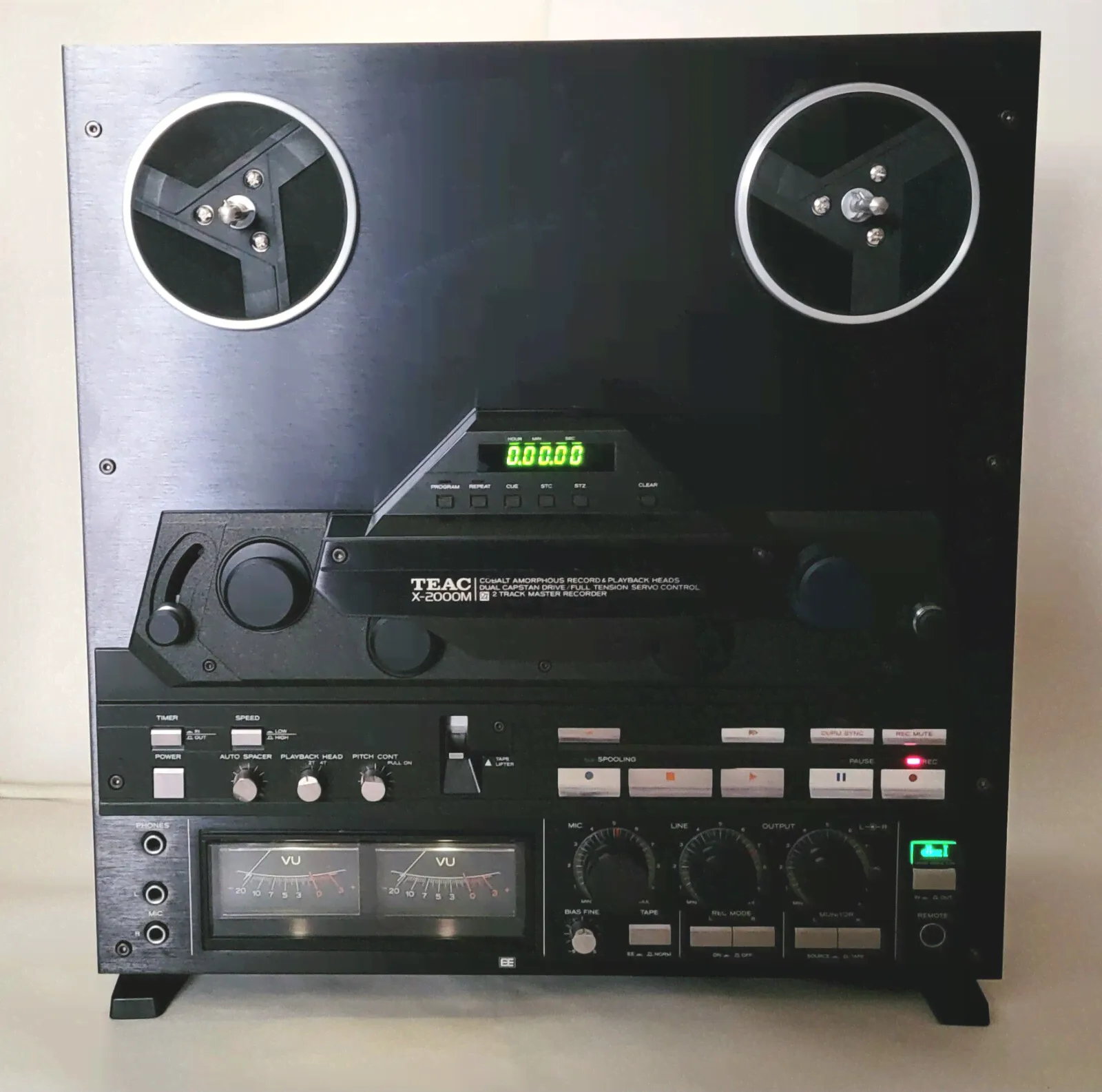 TEAC X-2000M Pro Serviced 1/4 2-Track Open Reel Mastering Tape Recorder EX Cond