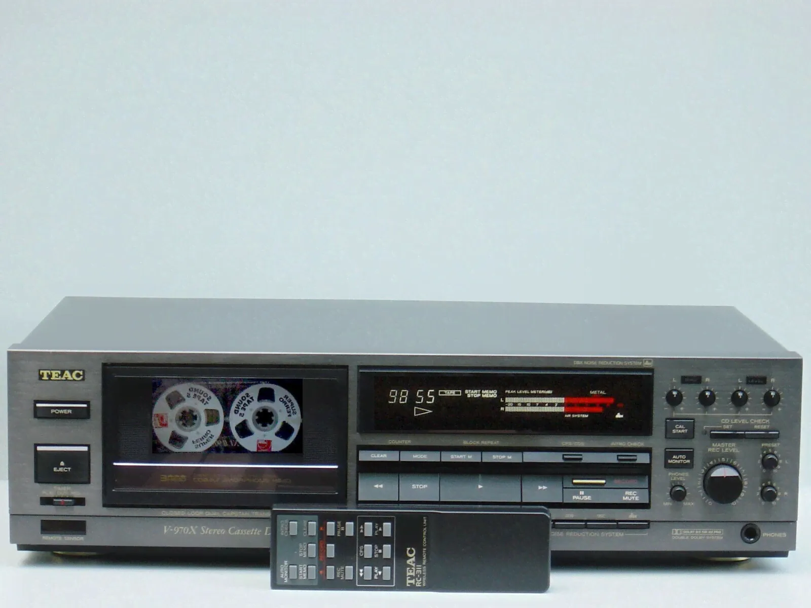 TEAC V-970X HIGH END STEREO CASSETTE DECK RECORDER AX 3HEAD + FB TEAC RC-311-0