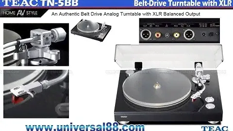 TEAC TN5BB Belt-Drive turntable with Ortofon Red MM Cartridge 高級唱盤