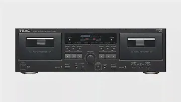 Teac W-890R-B Double Auto-reverse Cassette Deck - Black