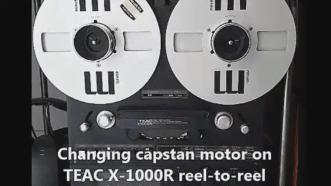 TEAC X-1000R - New Capstan Motor - Video #1.