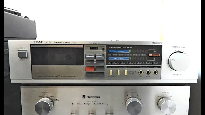 Teac CX210 Cassette Deck Belt Replacement and Service