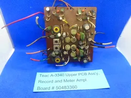 Teac A-3340 Upper PC Board ASSY Record and Meter AMPL. Board 50483360 Used