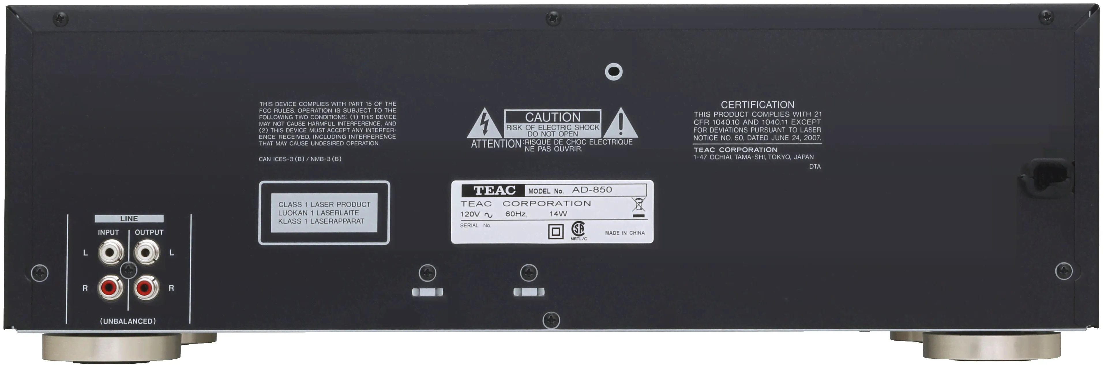 CD-проигрыватель TEAC AD-850 черный-0