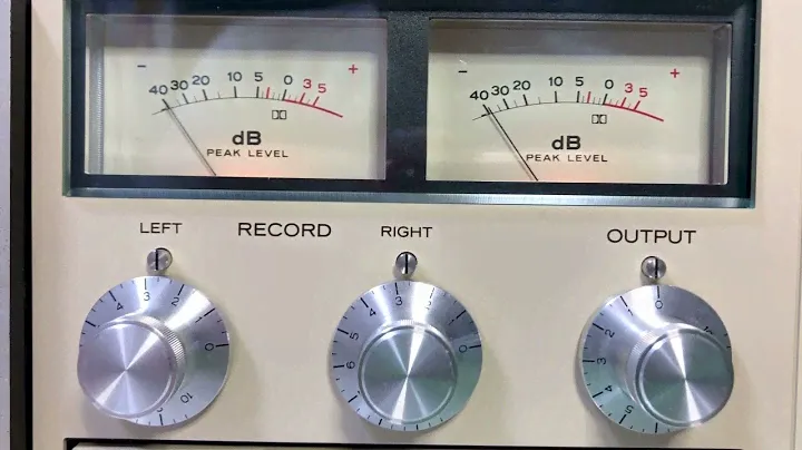 TEAC C-1Mk2 ピークメーターのチェック 5kHz アタックタイム3ms リリースタイム1.5s