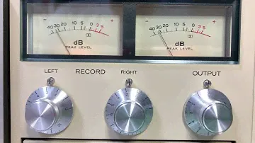 TEAC C-1Mk2 ピークメーターのチェック 1kHz アタックタイム10ms リリースタイム1.5s