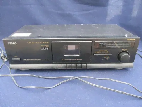 TEAC V-370 Stereo Cassette Tape Deck for Repairs or Parts