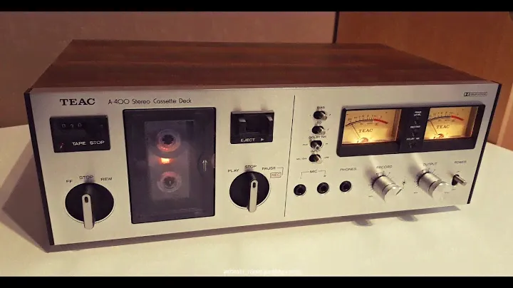 TEAC A-400 Stereo Cassette Deck (1975') - Record/Play Test - after repair/maintenance