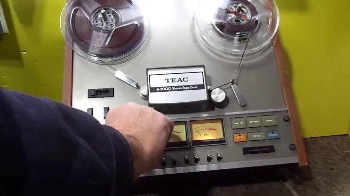 DEMO OF A TEAC A-3000 REEL TO REEL TAPE DECK FOR SALE