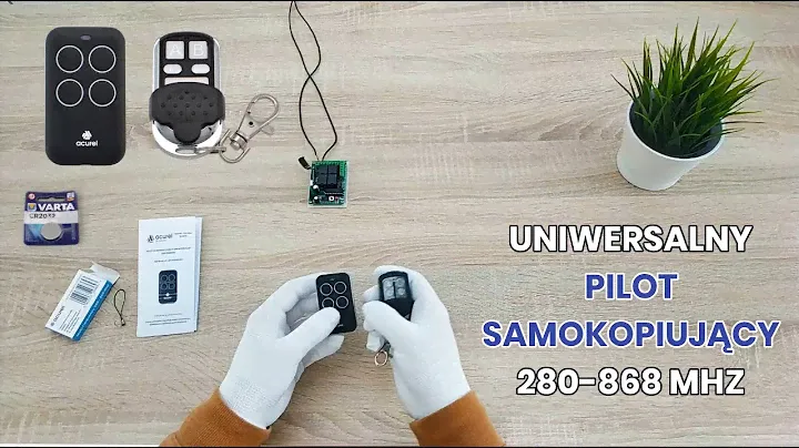 Prezentacja zestawu oraz obsługa pilota samokopiującego 280 - 868 MHz Acurel KR37