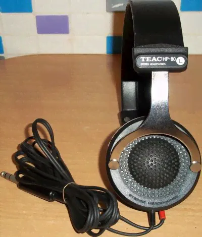 Teac HP-80 - Редкие открытые динамические наушники. 20-20кГц. Япония.1980г. Отличное состояние!
