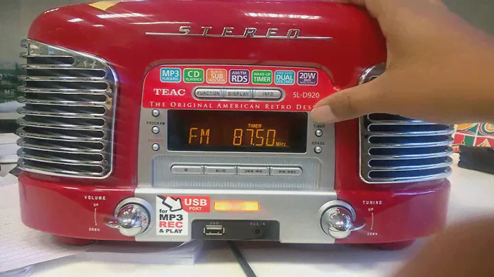 Ajuste automatido do horário do TEAC SLD 920