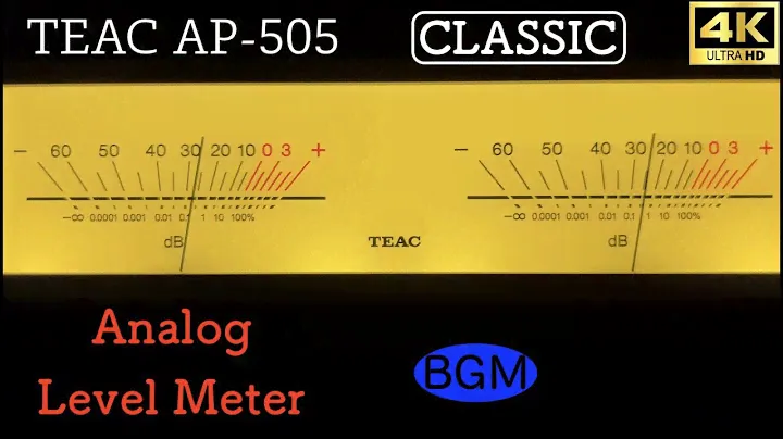 [CLASSIC] TEAC AP-505 Analog Level Meter 4K/60fps 【クラシック】