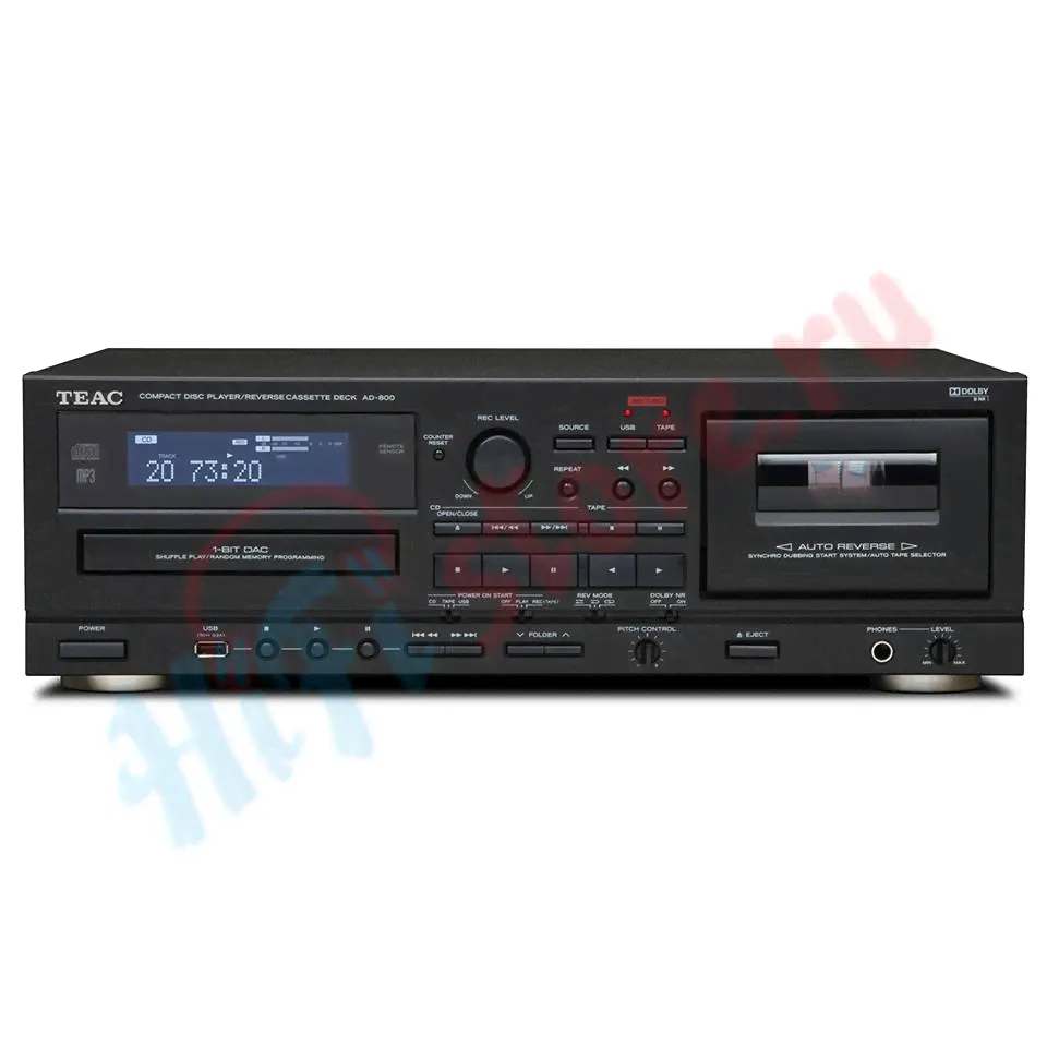 CD проигрыватель с кассетной декой TEAC AD-800 black-0