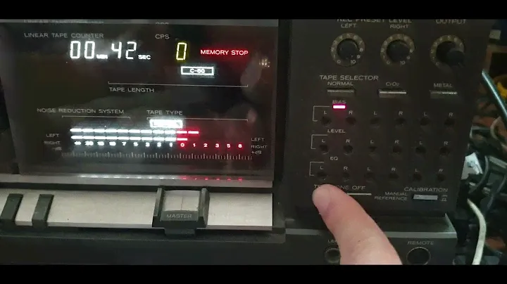 teac Z5000 master cassette deck, tape Type I tdk