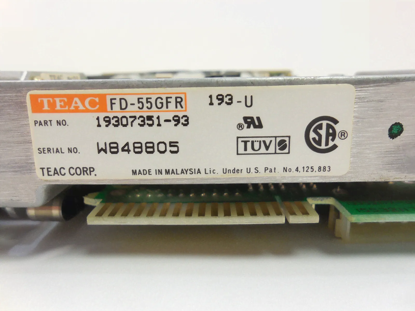 Уникальное ретро Дисковод Teac FD-55GFR-2