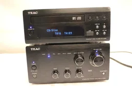 TEAC A-H380 STEREO VERSTÄRKER + TEAC PD-H380E CD COMPACT DISC PLAYER KEINE FERNBEDIENUNG