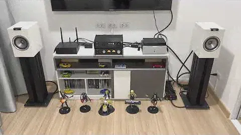 ลำโพง KEF R100 + DAC TEAC NT- 503 + อินทริเกรทแอมป์ TEAC AX- 501