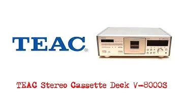 Teac V-8000S Stereo Cassette Deck Demo