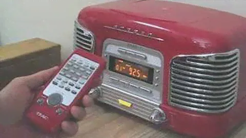 Basic Functions of the TEAC CD Player-Clock Radio Remote
