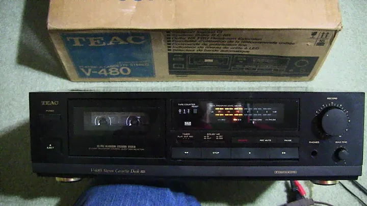 TEAC V-480 Stereo Cassette deck Dolby HX B C for sale review