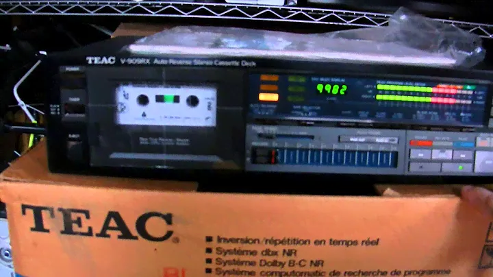 TEAC V-909 RX/1983/NEW IN THE BOX WITH WIRED REMOTE CONTROL/MANUAL/RCA CABLE