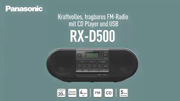 Tragbares CD-Radio RX-D500 | Panasonic Produktvorstellung